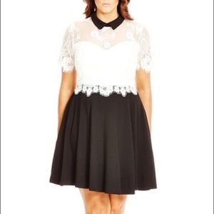 NWT City Chic “ Innocent Layer Dress “ PLUS SIZE